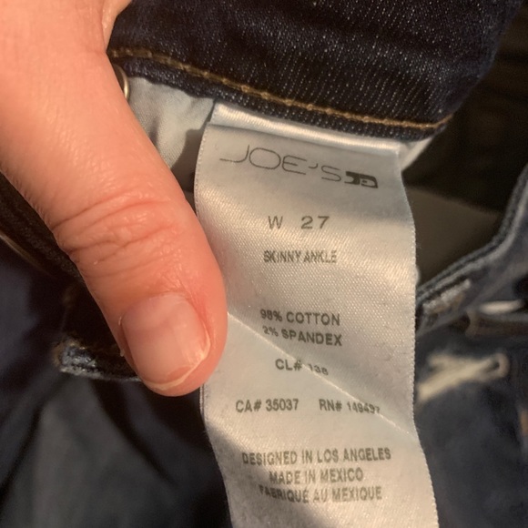 NWOT Joe’s Frayed Skinny Jeans👖 27W - Picture 5 of 5